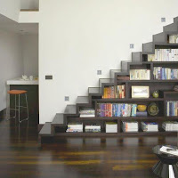 ideas de bibliotecas debajo de las escaleras