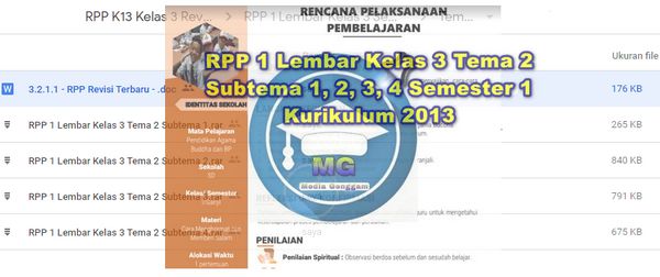 RPP 1 Lembar Kelas 3 Tema 2 Semester 1 Download RPP 1 Lembar Kelas 3 Tema 2 Semester 1 Subtema 1, 2, 3, 4 Revisi Kurikulum 2013. Publyshed Media Genggam Penulis Article Romansyah.