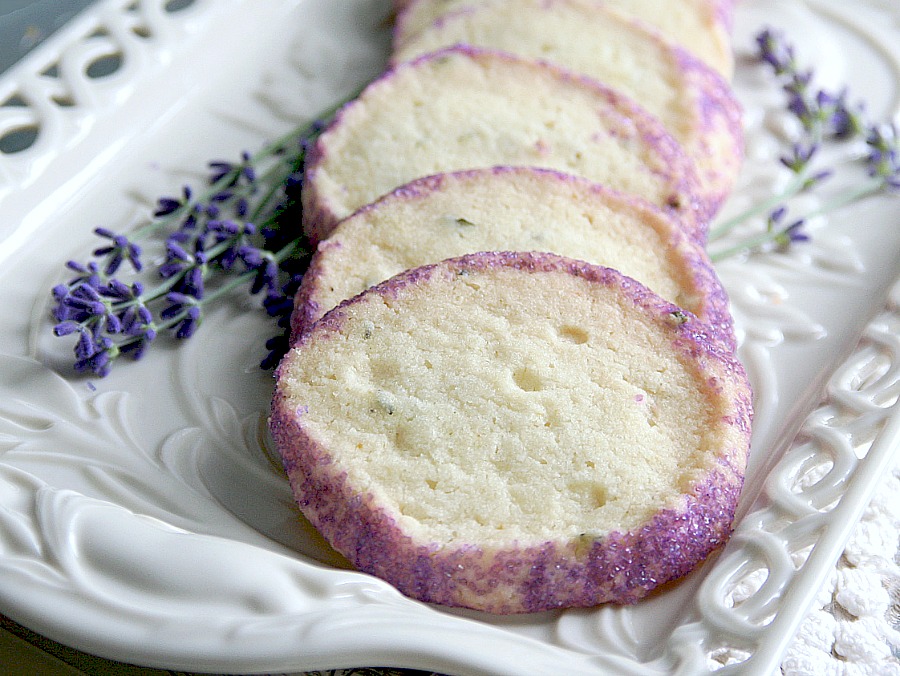 Lavender Shortbread Cookies Grateful Prayer Thankful Heart