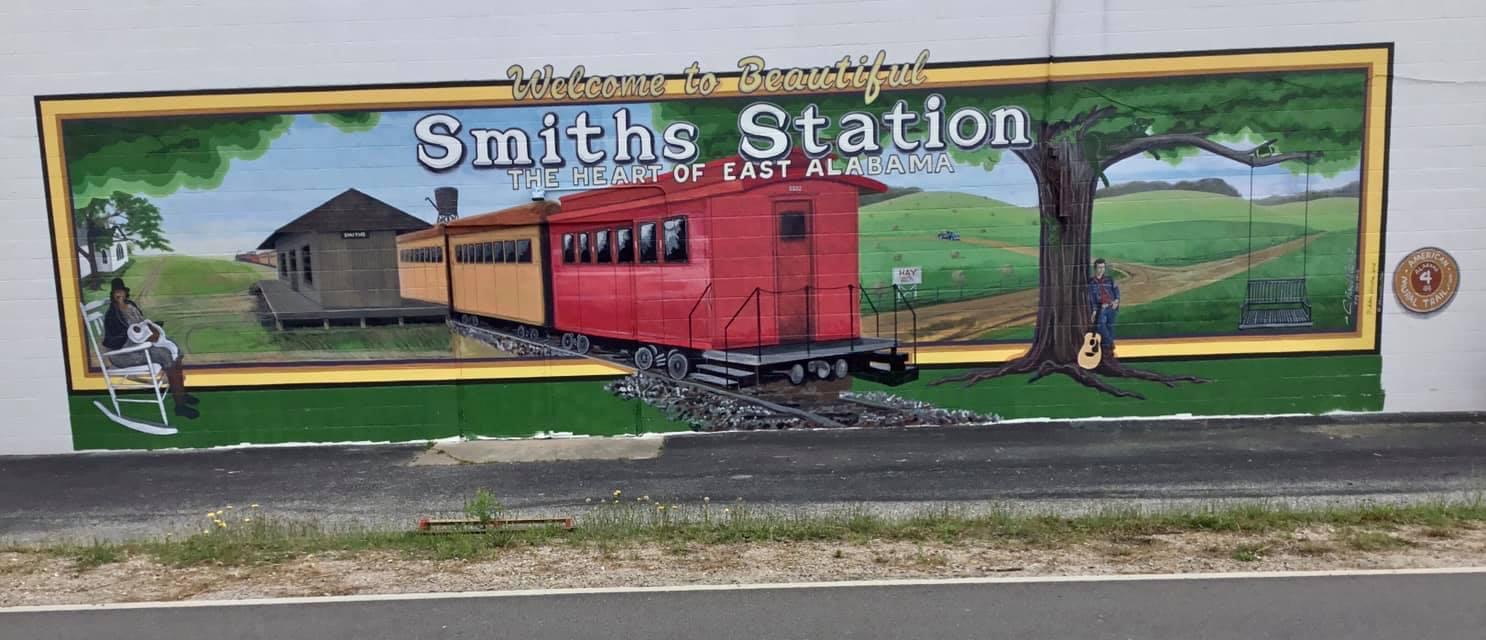 Conway Featured on Smiths Station, Alabama Mural