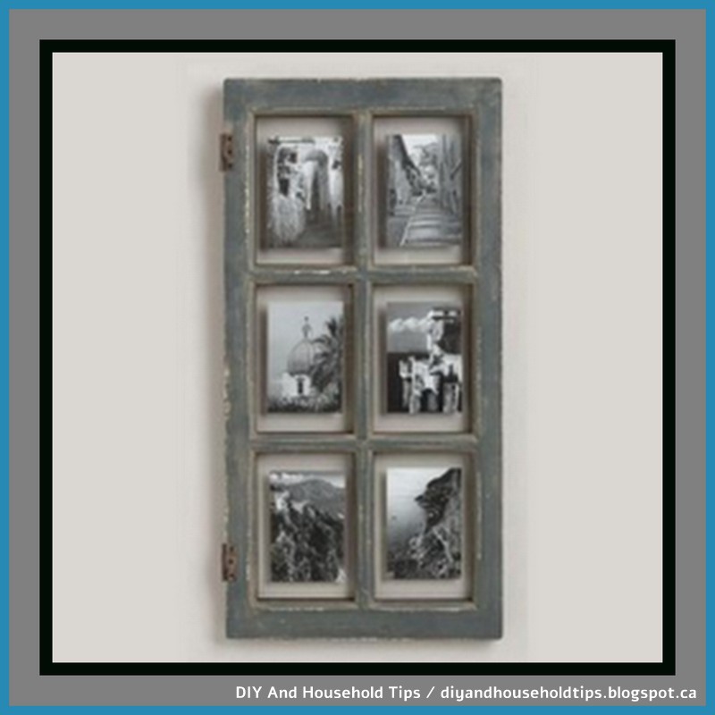 DIY And Household Tips Use A Old Window Pane As A Picture Frame