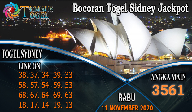 Bocoran Togel Sidney Jackpot Hari Rabu 11 November 2020