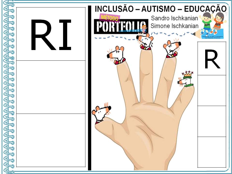 INCLUSÃO - AUTISMO E EDUCAÇÃO SIMONE HELEN DRUMOND: LEITURA LETRA /R/ RATO