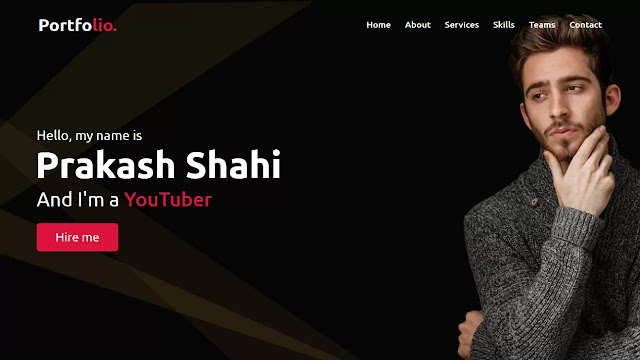 Responsive Personal Portfolio Website using HTML CSS & JavaScript Responsive Personal Portfolio Website using HTML CSS & JavaScript