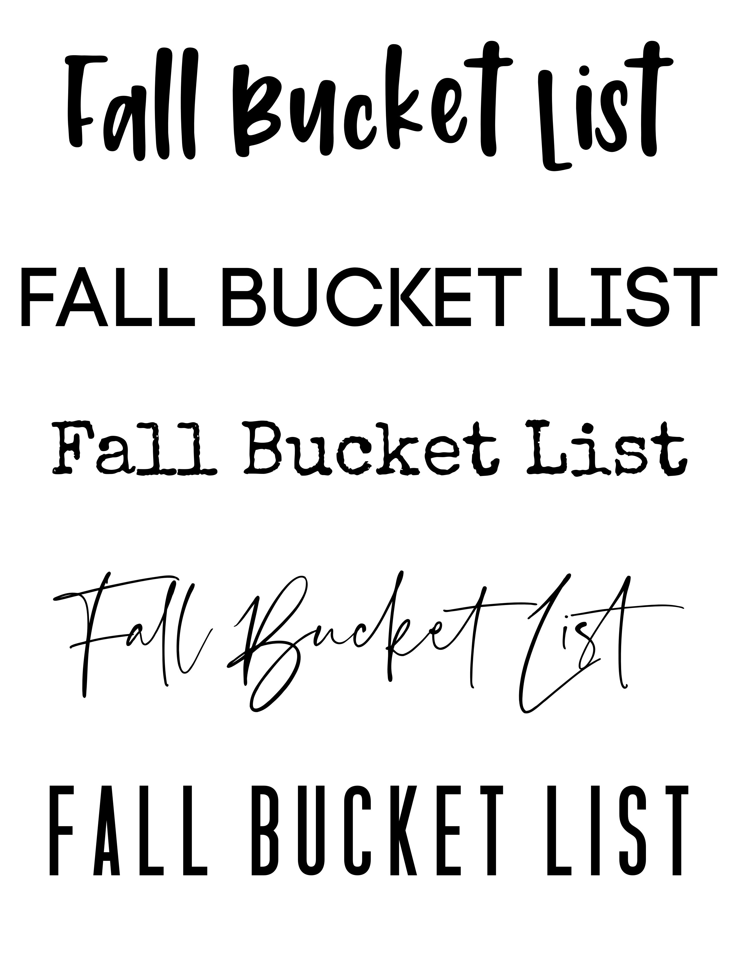 She's Crafty Fall Bucket List Dry Erase Frame