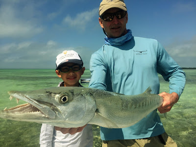 Father and son barracuda fishing west of key west