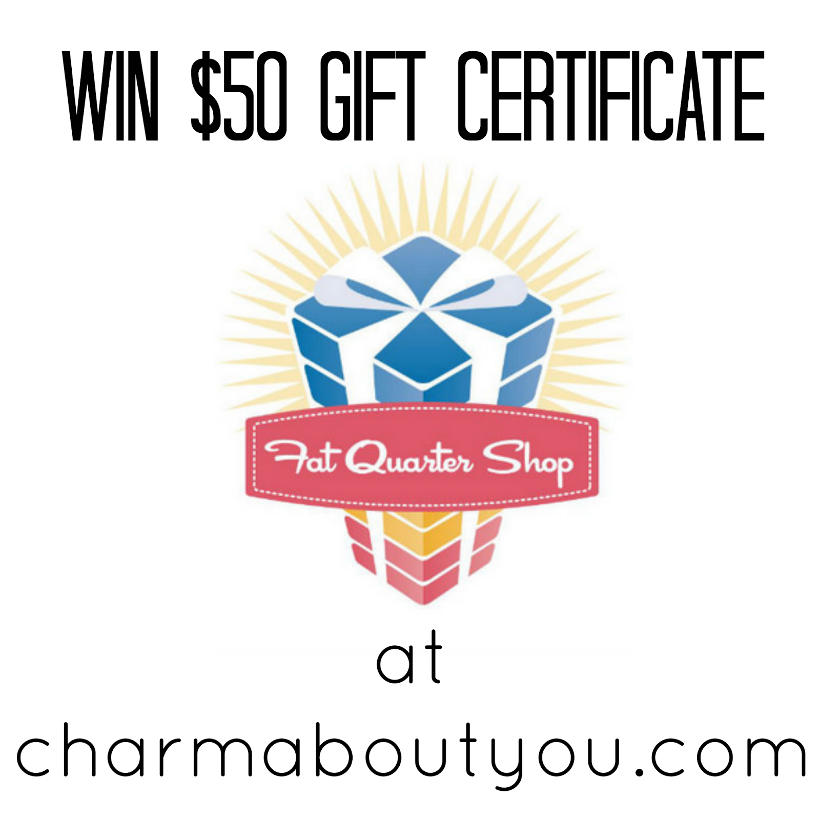 Start choosing Fat Quarter Shop GIVEAWAY! / CHARM ABOUT YOU