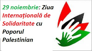 29 noiembrie: Ziua Internațională de Solidaritate cu Poporul Palestinian