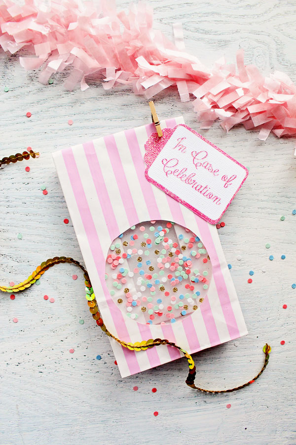 Icing Designs DIY Confetti Window Treat Bags