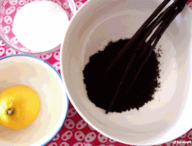 Ingredients: Lemon, sugar and vanilla powder / pods Ingredients: Lemon, sugar and vanilla powder / pods