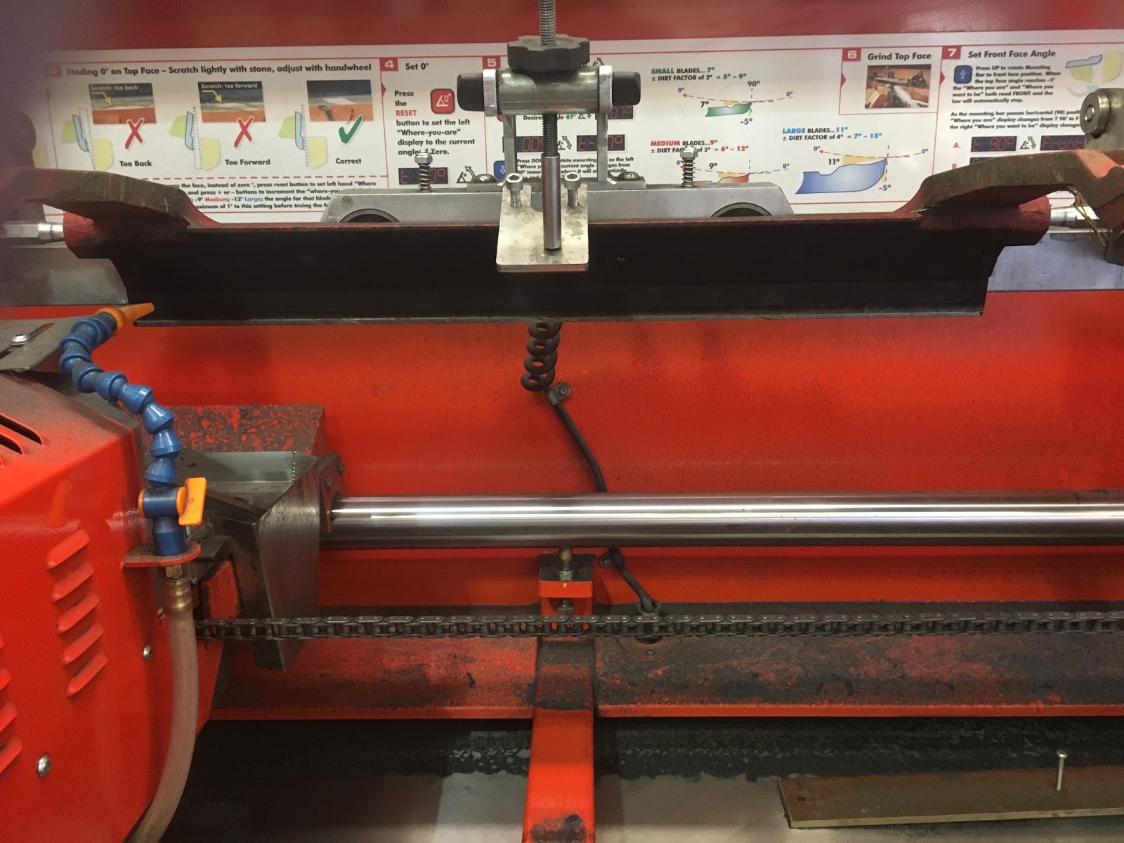 Turf Equipment Management Grinding reel on Toro GM 1000