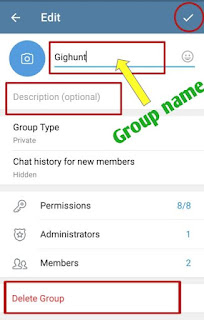 how to create telegram group in hindi