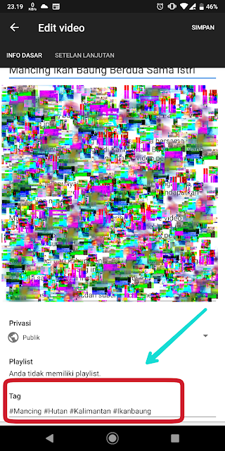 Edit tagYoutube di Android