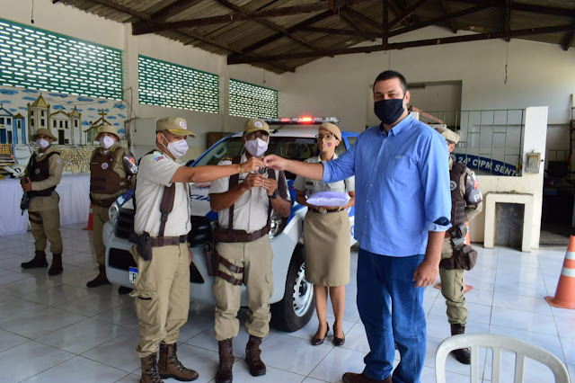 Jacobina: Comandante do CPRN participa da solenidade de entrega de viatura na 24ª CIPM
