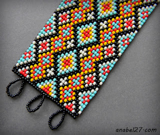схемы плетения браслетов из бисера легкие