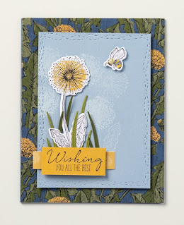 Stampin' Up! Dandelion Wishes + Stitched with Whimsy Dies #stampinup