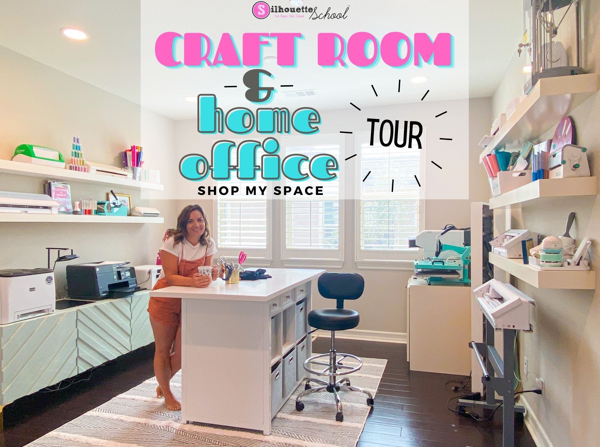 The Best Cricut Setup For Your Office  Office craft room combo, Craft room  office, Office organization at work