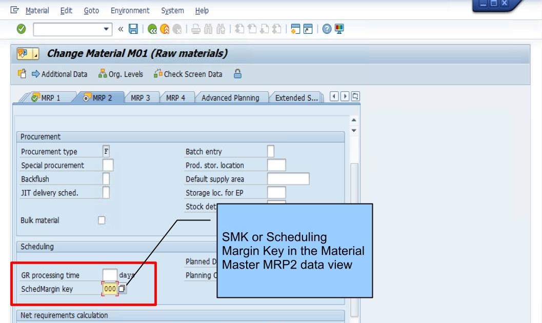 青蛙SAP分享 Froggy's SAP sharing Question no 3809 Scheduing Margin Key