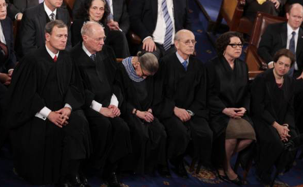 Democrat Supreme Court Drinkers?: Breyer Busted for Underage Drinking, Ginsburg ‘Not 100 Percent Sober’ at Obama State of the Union