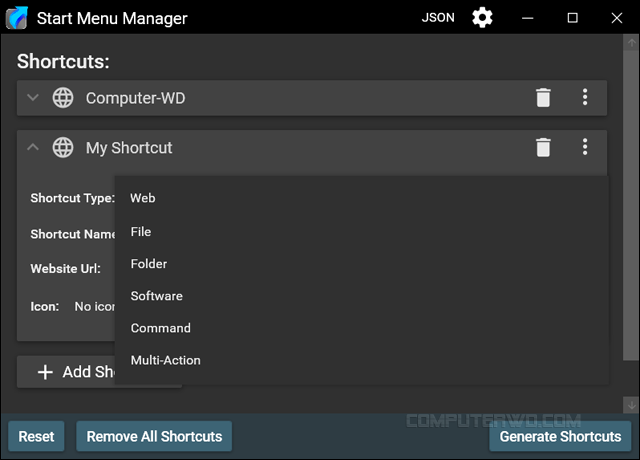 ������ Start Menu Manager ��������� Start+Menu+Manag