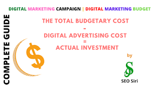  digital marketing budget for a digital marketing campaign 