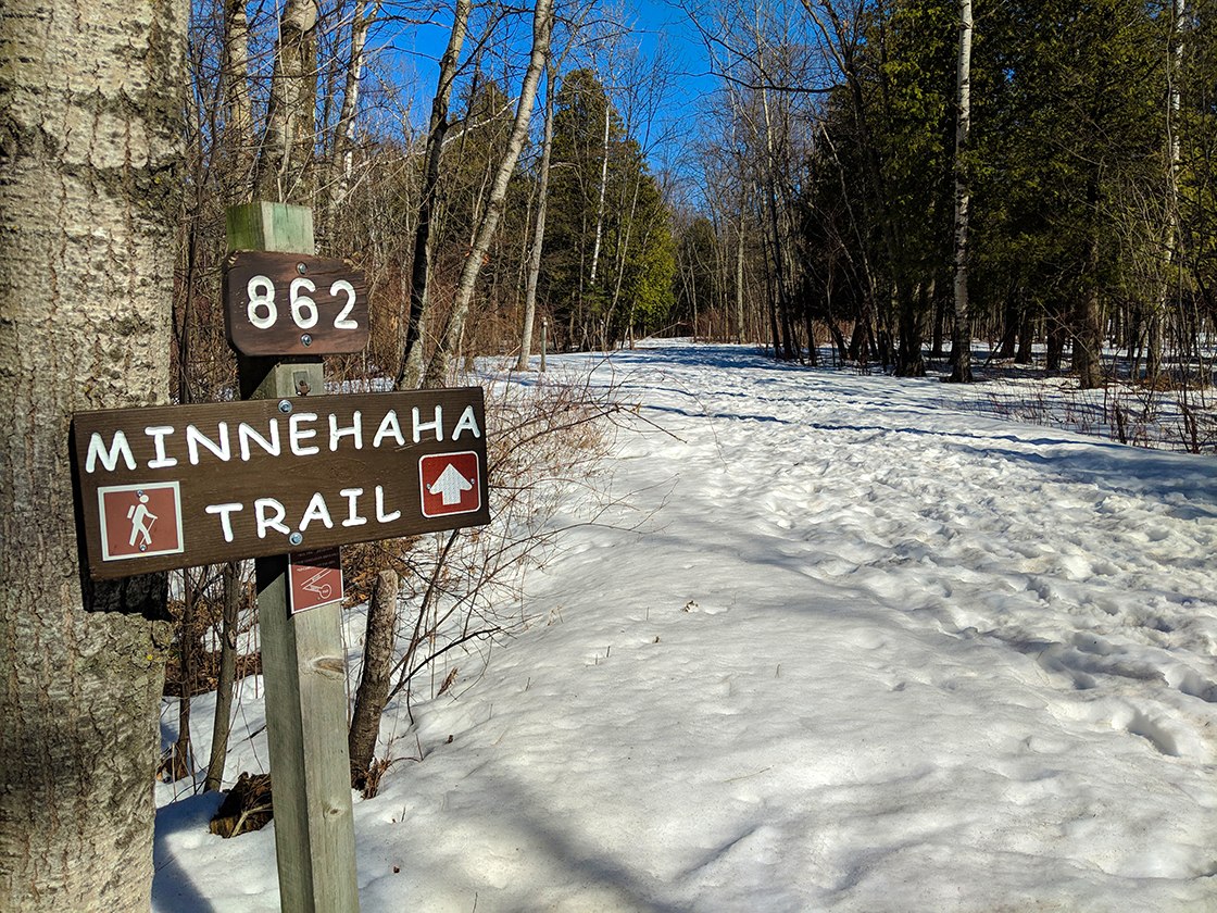 Snowshoeing Peninsula State Park in Door County