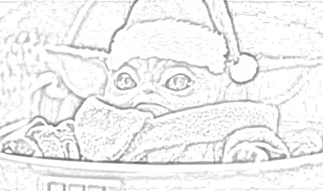 The Holiday Site: Coloring Pages of Baby Yoda Free and Downloadable