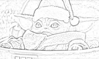 Baby Yoda Coloring Pages Christmas - Disegni Da Colorare Baby Yoda