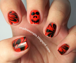 jack lantern marble water nails