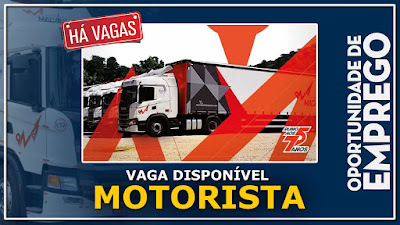 vaga para motorista carreteiro