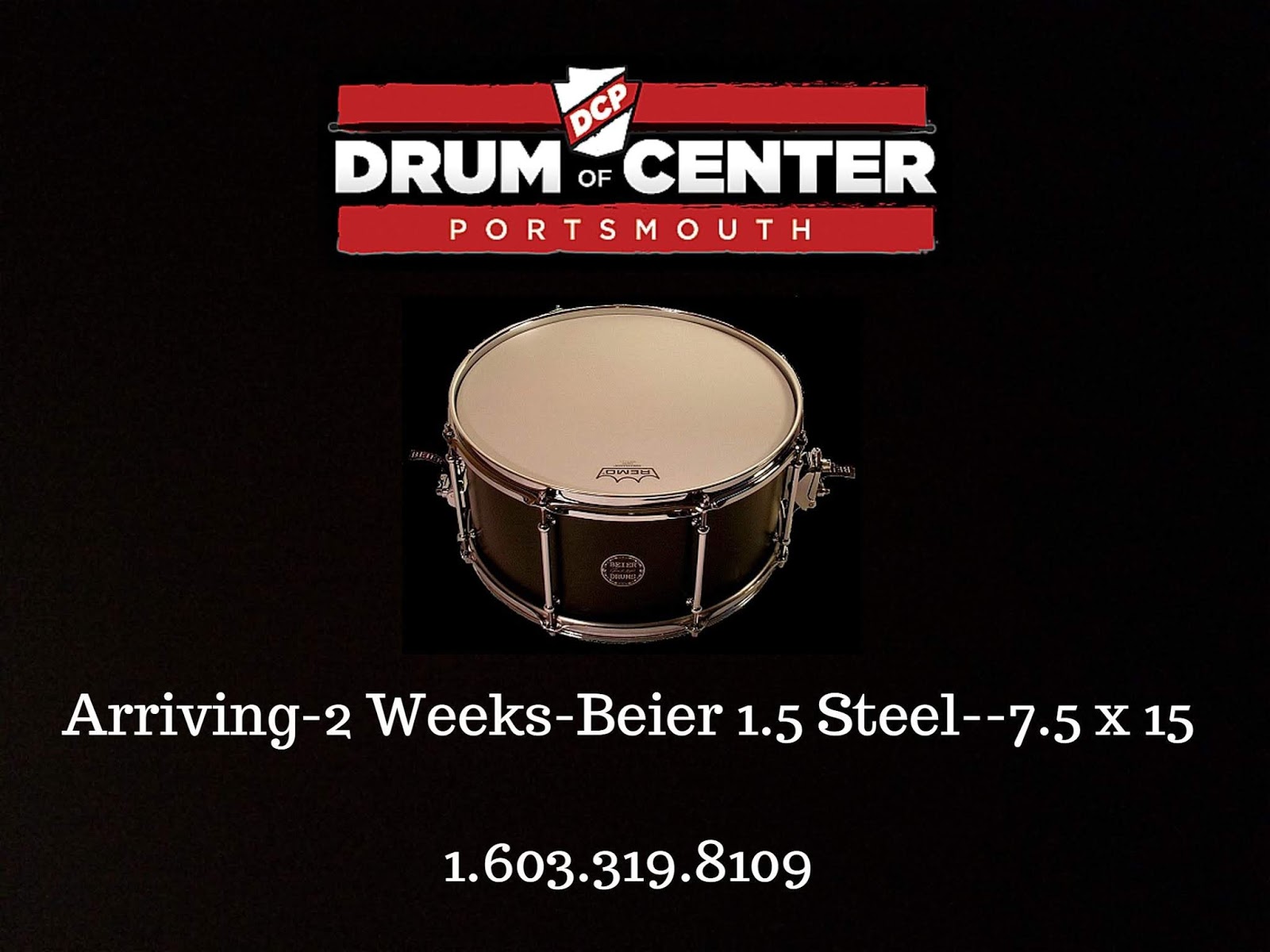 Latest News From Beier Drums THE BEIER 1.5 STEEL7.5 X 15 BACK IN