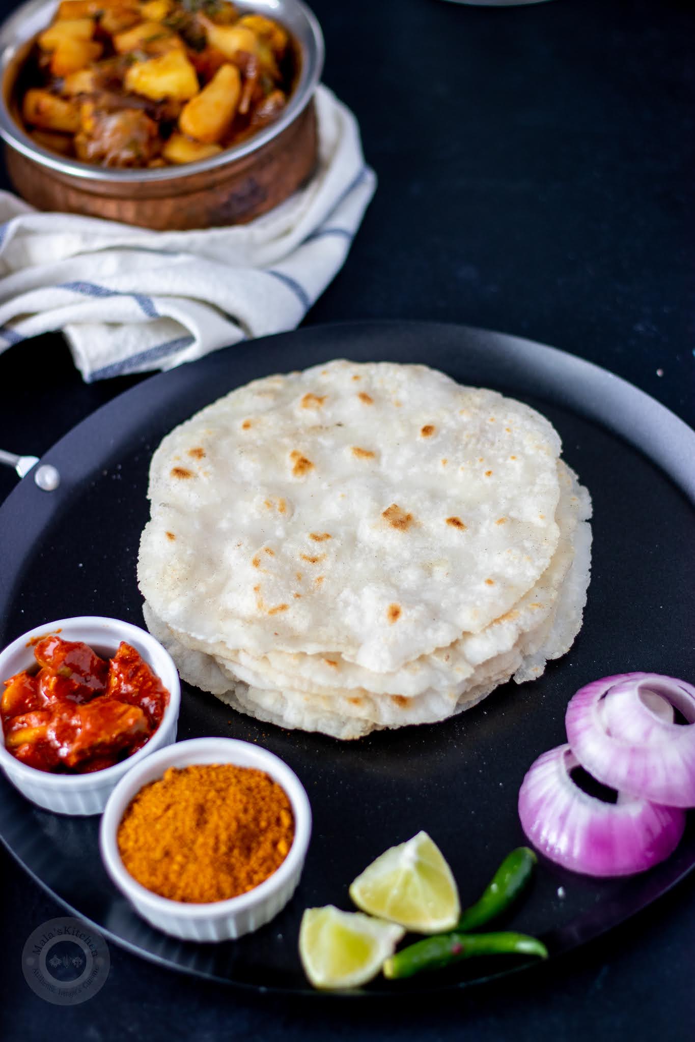 Ukkarisida Akki Rotti Rice Flour Rotti MalasKitchen