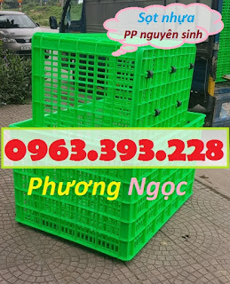 Sóng nhựa rỗng HS015, sọt nhựa đựng hàng 26 bánh xe, sọt nhựa kích thước lớn 26bx1