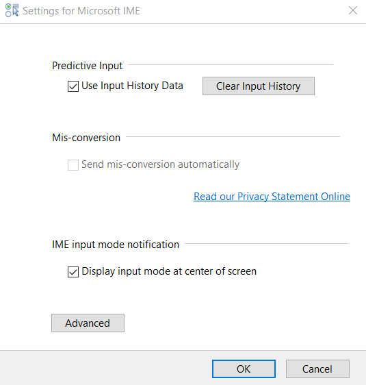 Solution for "Japanese IME is not ready yet" on Windows 10