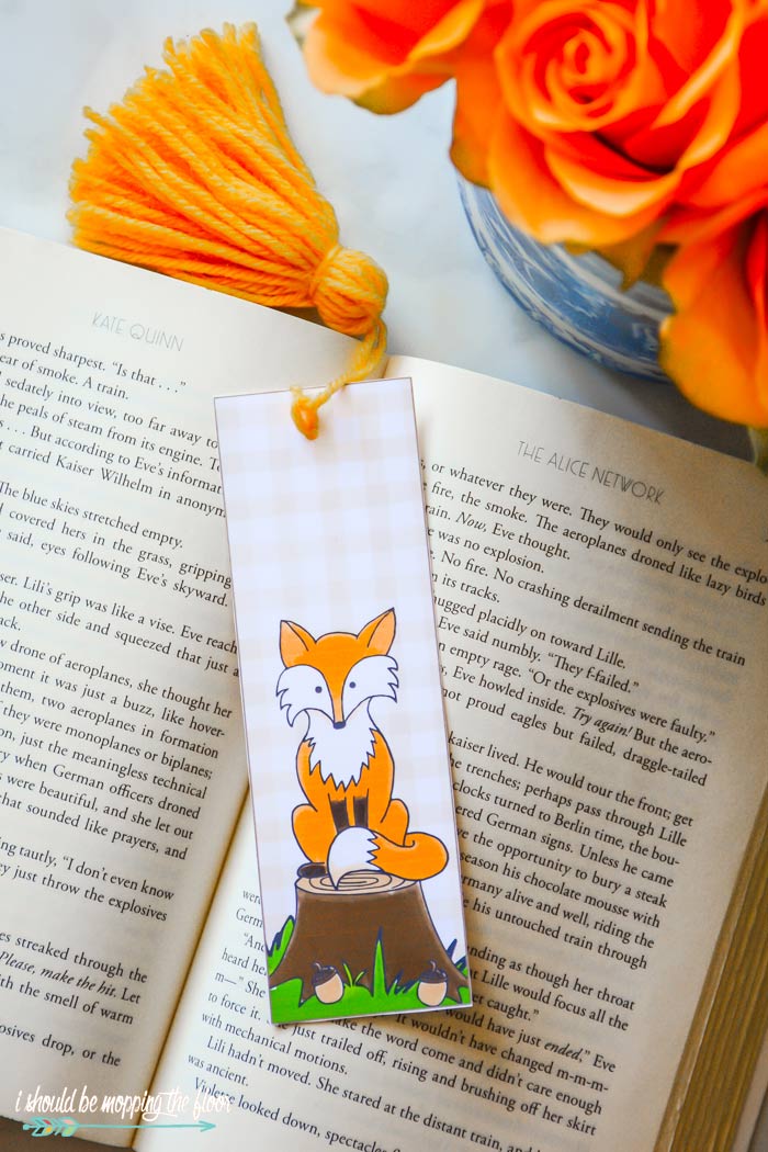 Free Printable Fox Bookmark