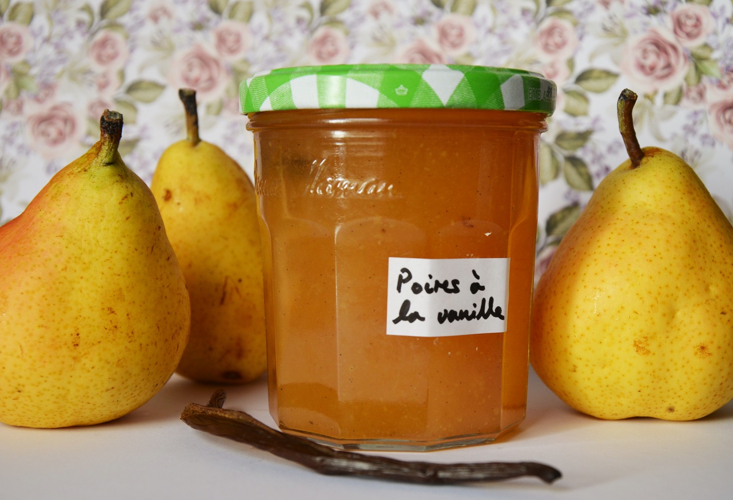 Confiture de poires à la vanille