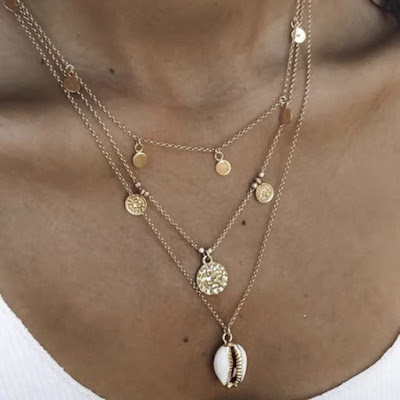 collier medaille tendance