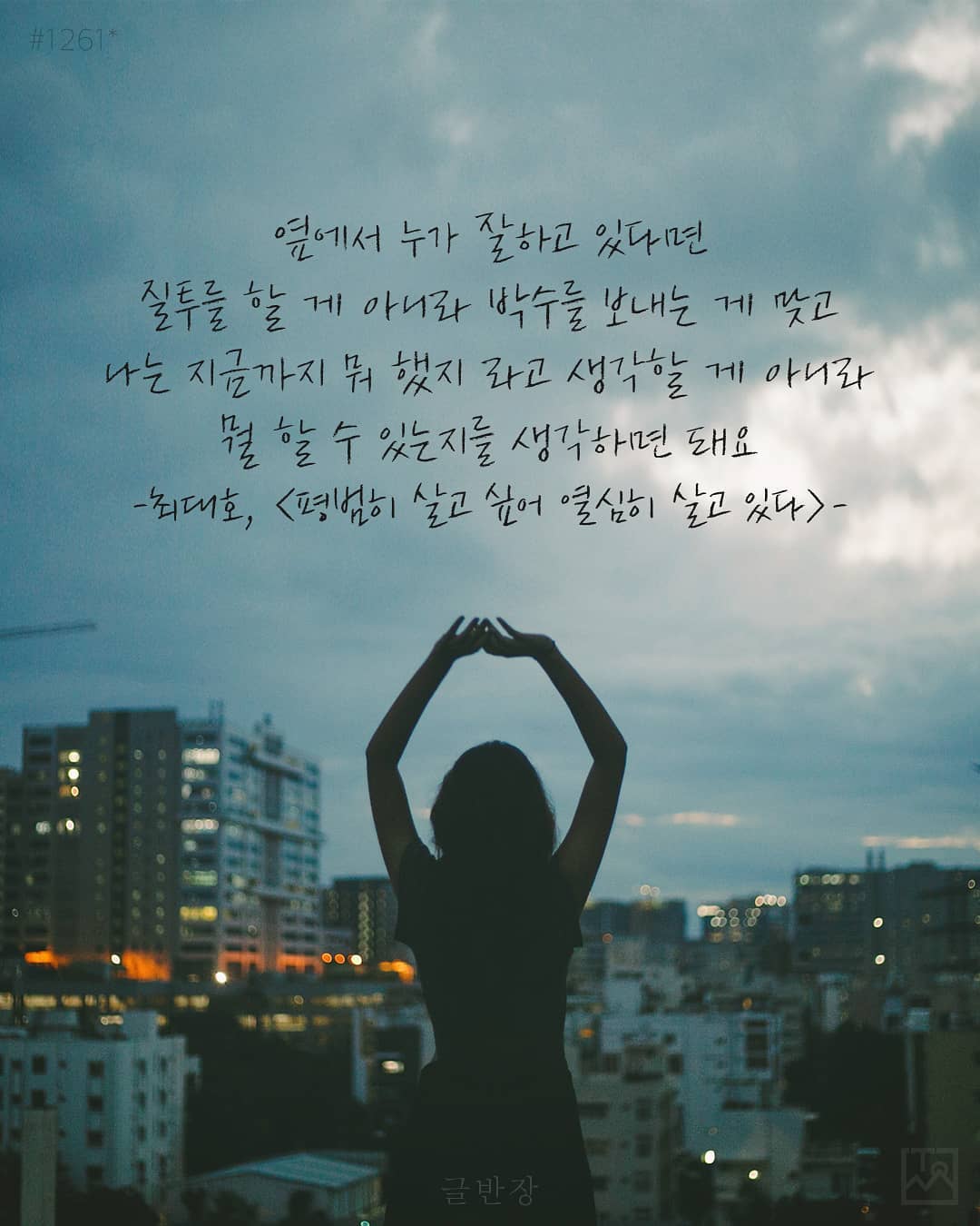 뭘 할 수 있는지를 생각하면 돼요 - 최대호, <평범히 살고 싶어 열심히 살고 있다>