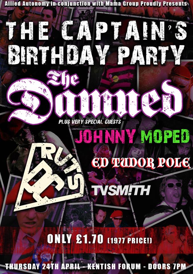 Aural Sculptors - The Stranglers Live: TV Smith Captain Sensible’s