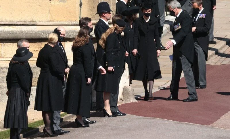 Queen Elizabeth, the Duchess of Cornwall, the Duchess of Cambridge, the Countess of Wessex and Prince Harry