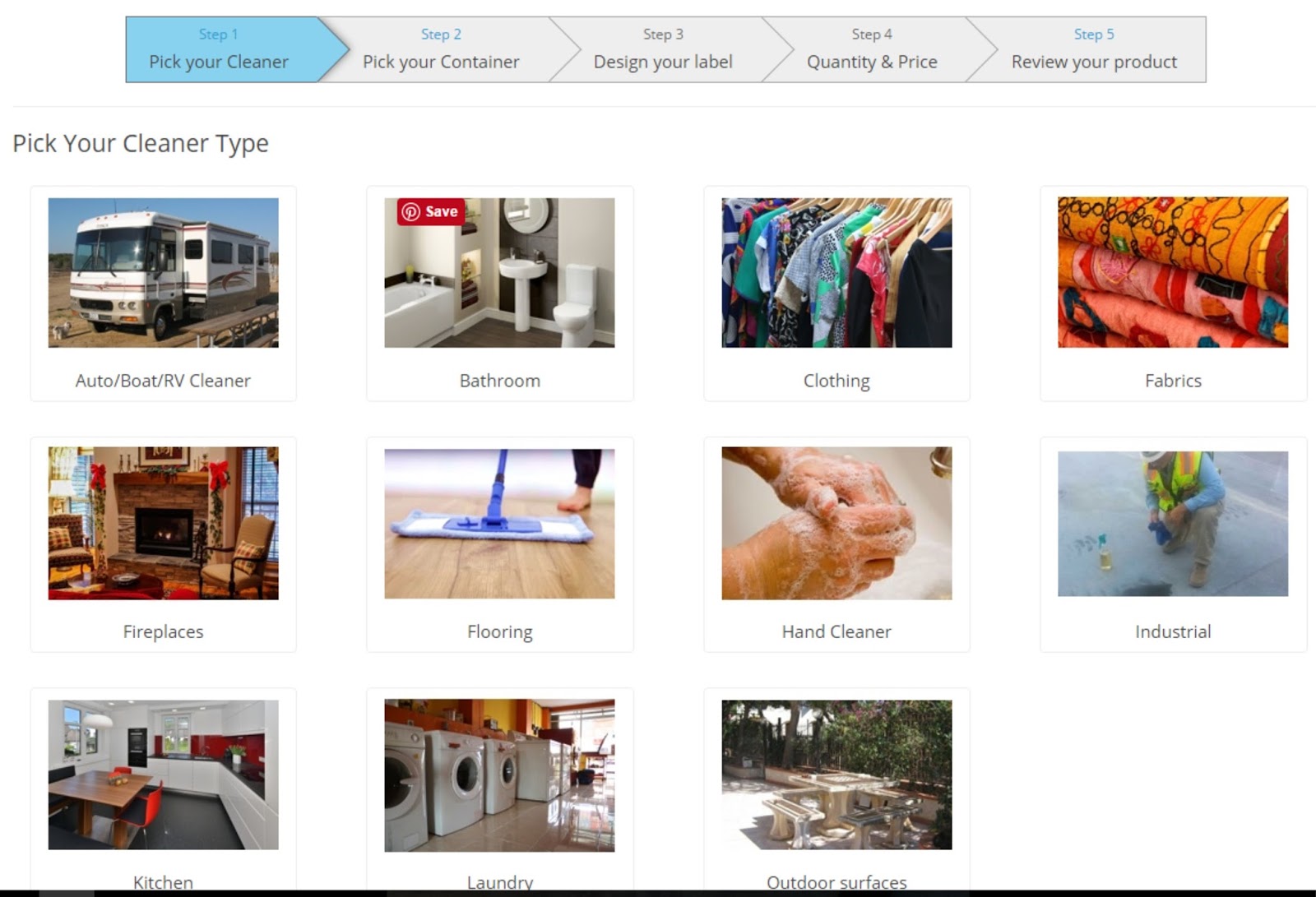 Private Label Green Cleaning Products
