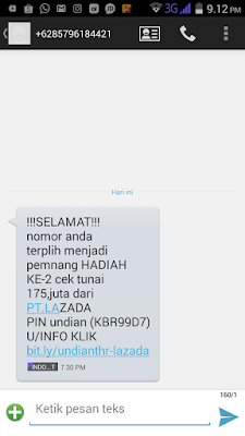 SMS Penipuan