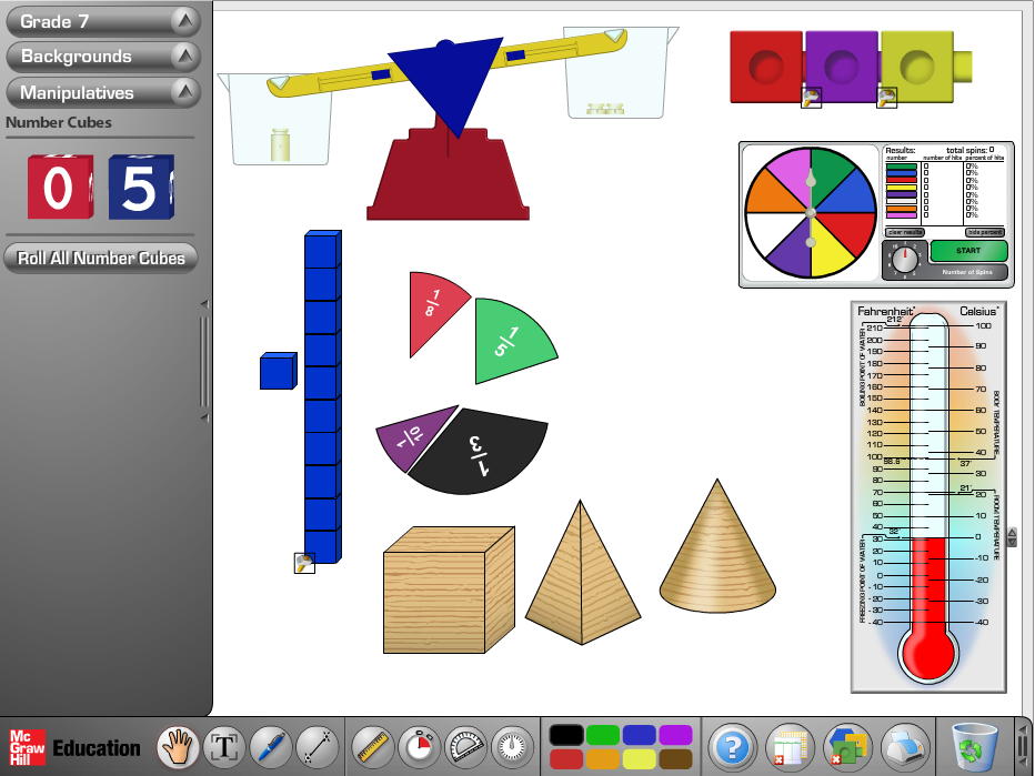 math Glencoe Manipulation virtuelle