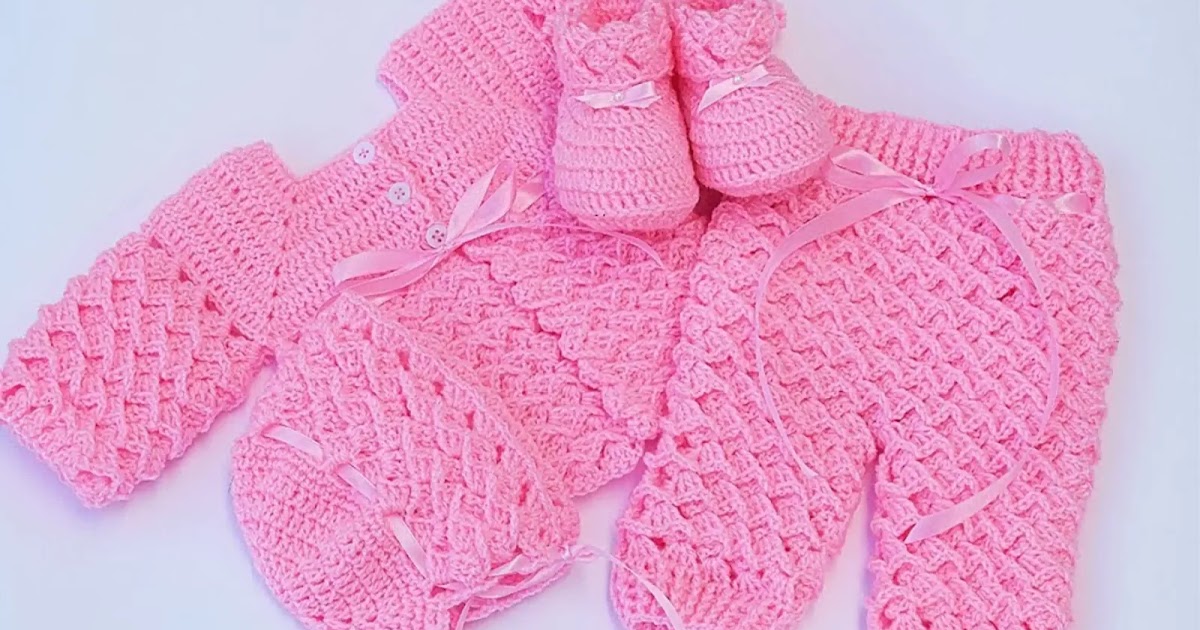 TUTORIAL COMPLETO Ajuar de Bebita a Crochet