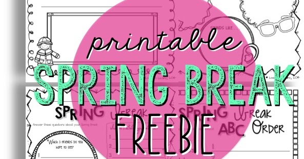 Love to Learn and Teach: Spring Break Here I Come!