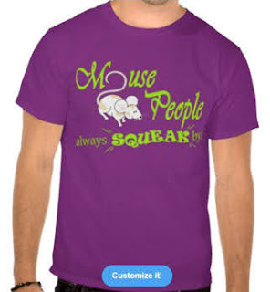 "Mouse People" mouse T-Shirt, Green Text