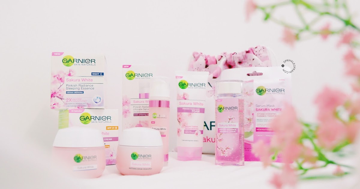 First Impression Wajah Glowing Tanpa Make Up Dengan Rangkaian Garnier Sakura White Sprinkle Of Rain