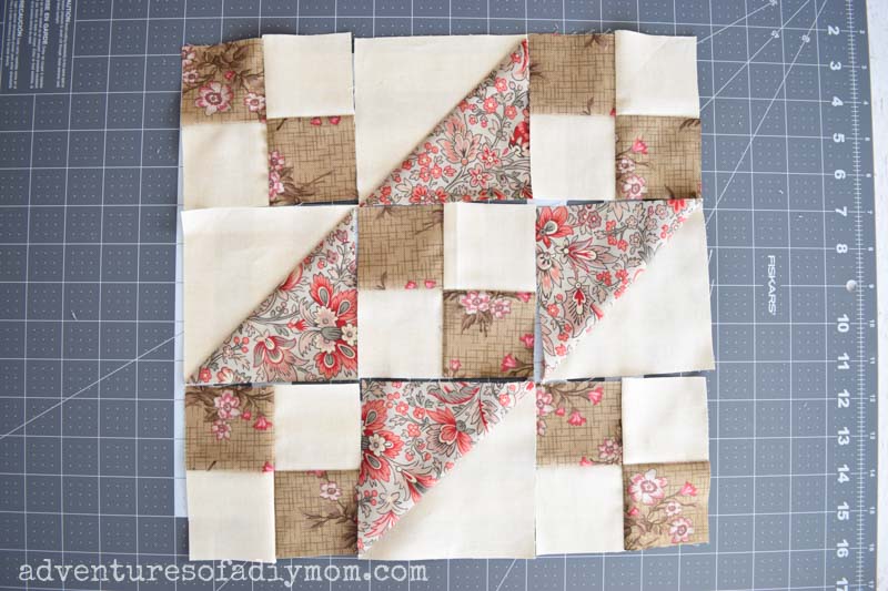 Jacob's Ladder Quilt Block Adventures of a DIY Mom