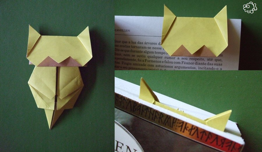 Origami Maniacs Origami Neko Bookmark by Jo Nakashima