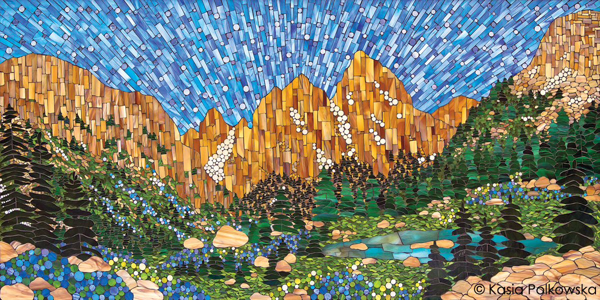 Kasia Polkowska Art Cascade Canyon Mosaic